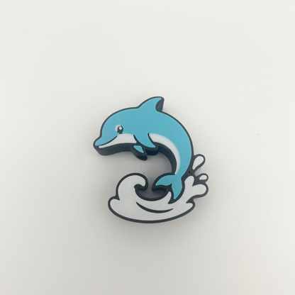 Delfin 3D Topper | Dekoration für Strohhalme | PLA | 8,4 mm Lochdurchmesser | DIY Dekoration | wiederverwendbar