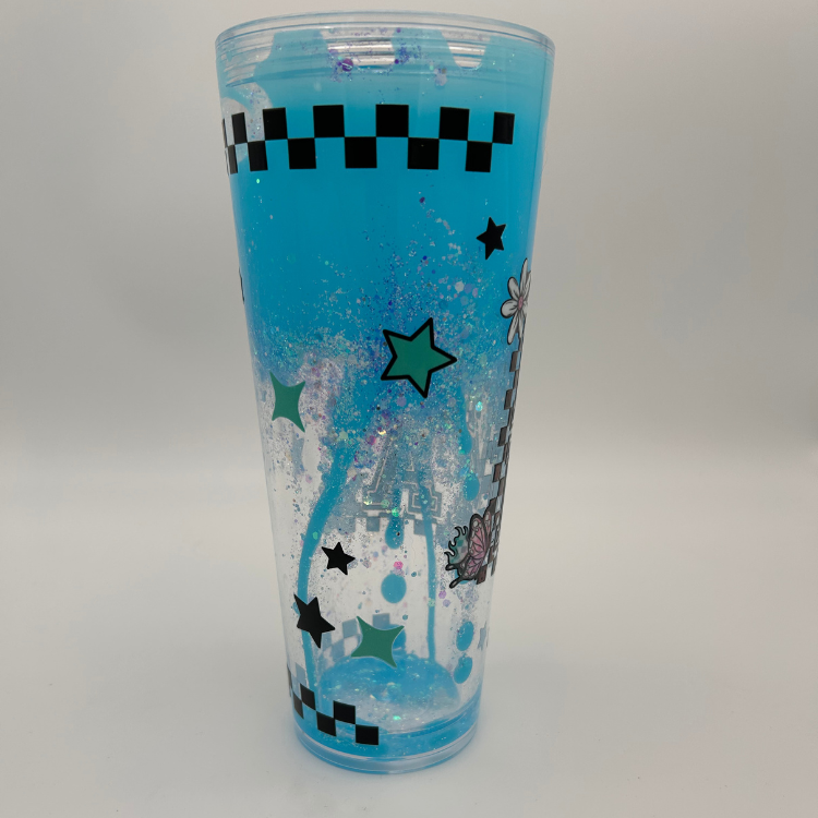 Mama Karo Becher 700ml | Lava Becher mit Deckel und Strohhalm
