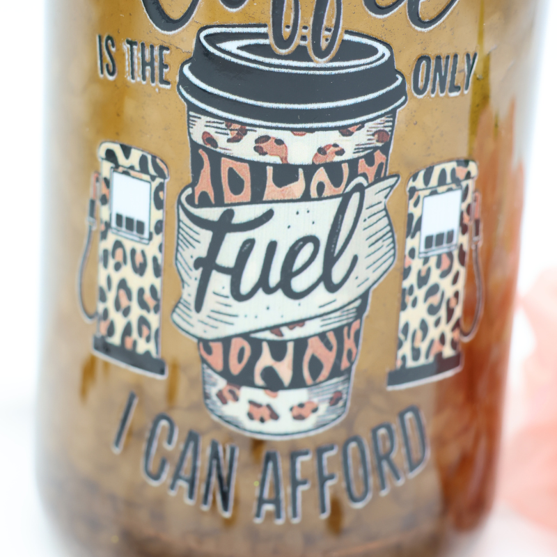 Shaker Becher - Coffee is the only Fuel I can afford