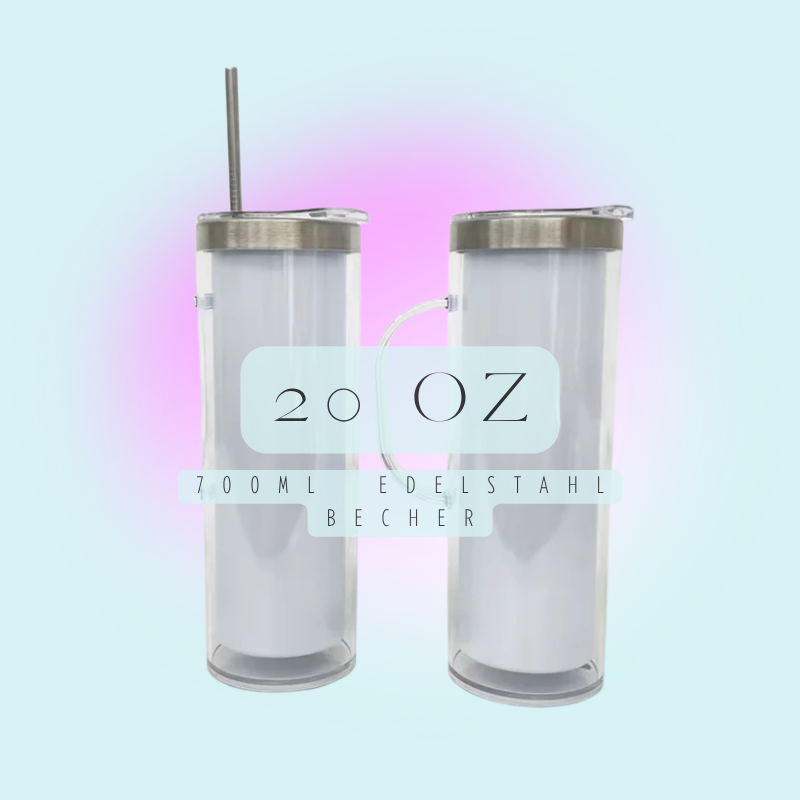 DEIN persönlicher Sublimations Glitzerbecher | personalisierter Becher mit Wunschmotiv und Glitzer