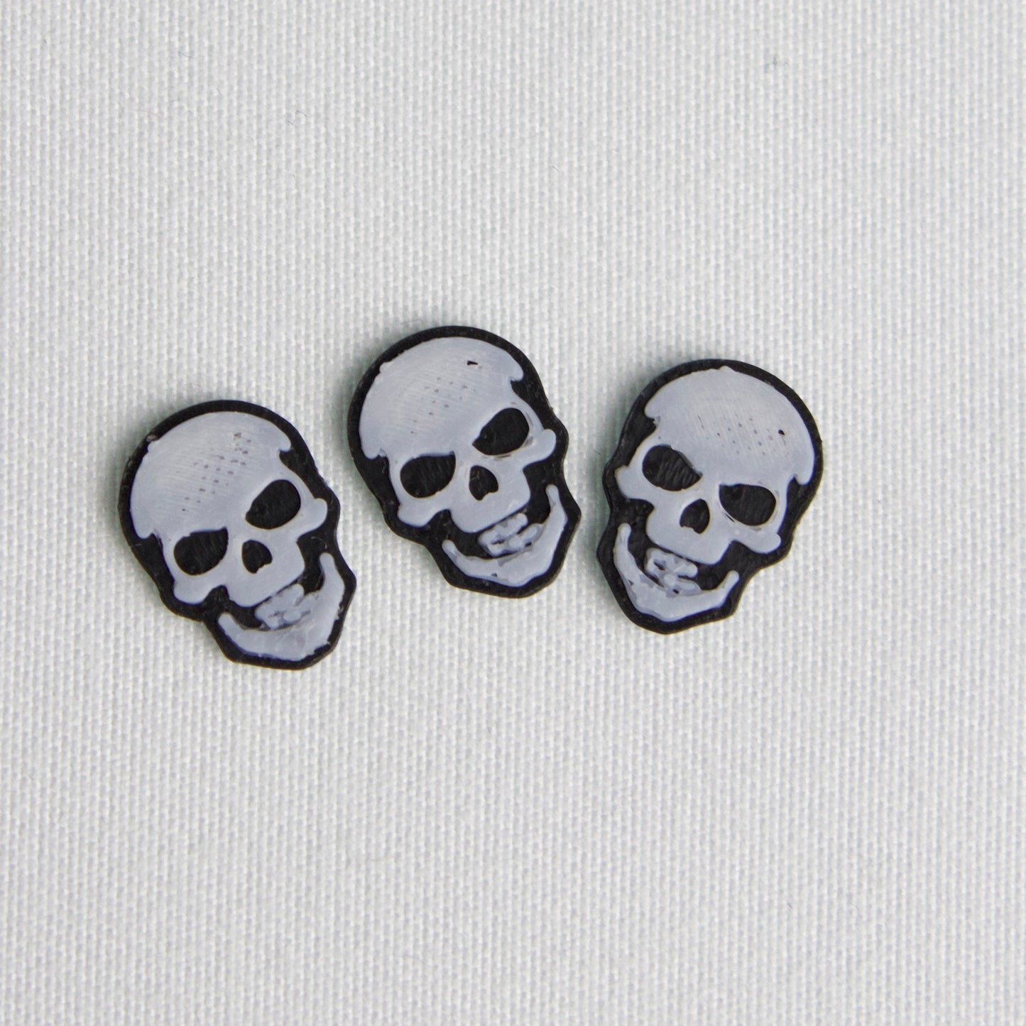 3D Totenkopf - PLA Dekorationselemente - 100 Stk