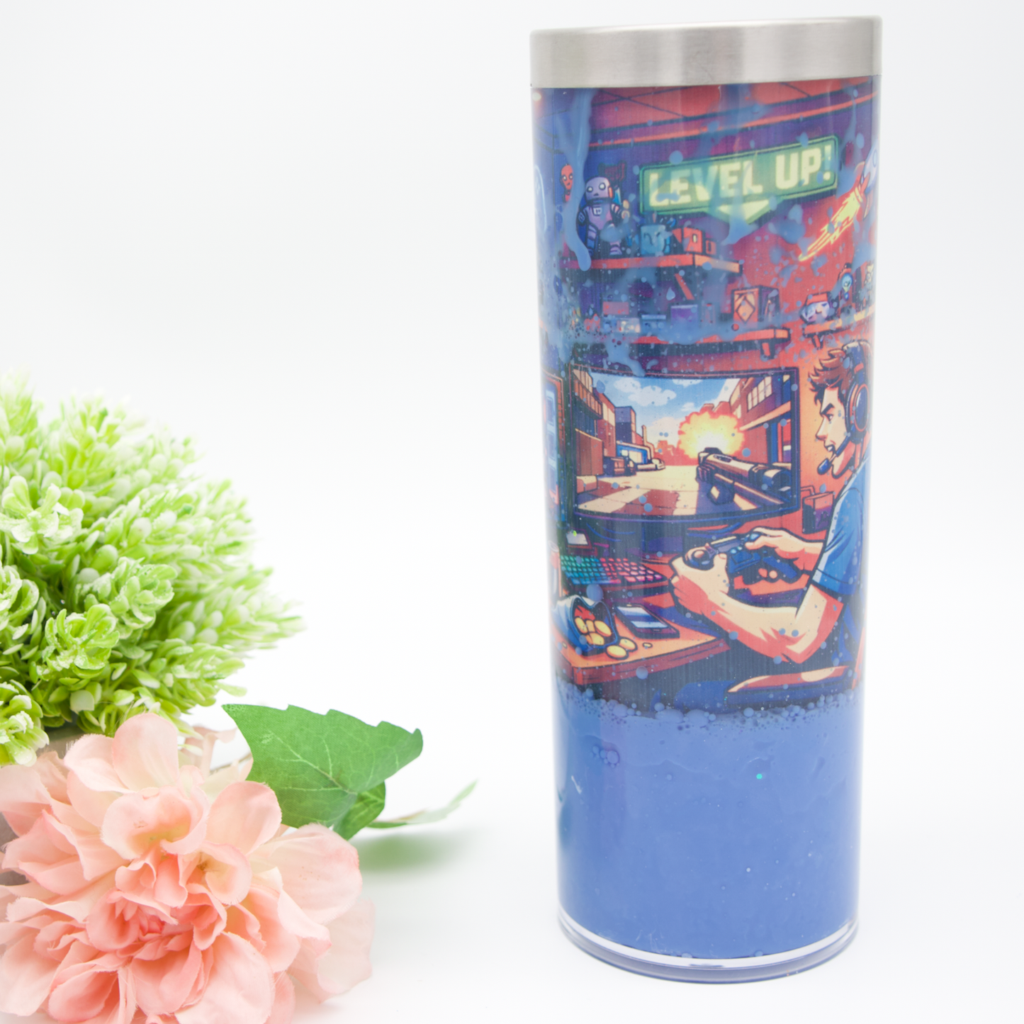 Gaming Lava Subli Tumbler - 20oz Edelstahl Thermo-Becher mit Doppelwand