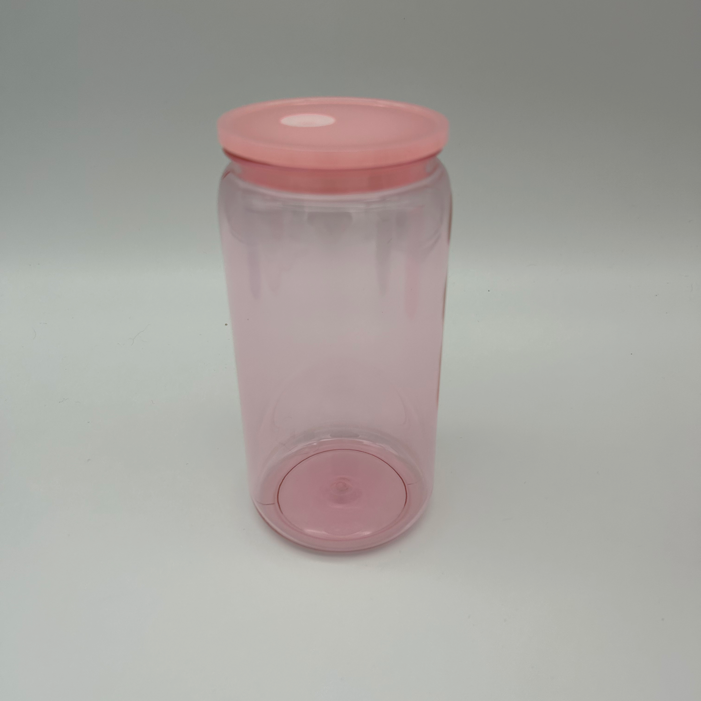 Trinkbecher mit Deckel und Strohhalm - blanko