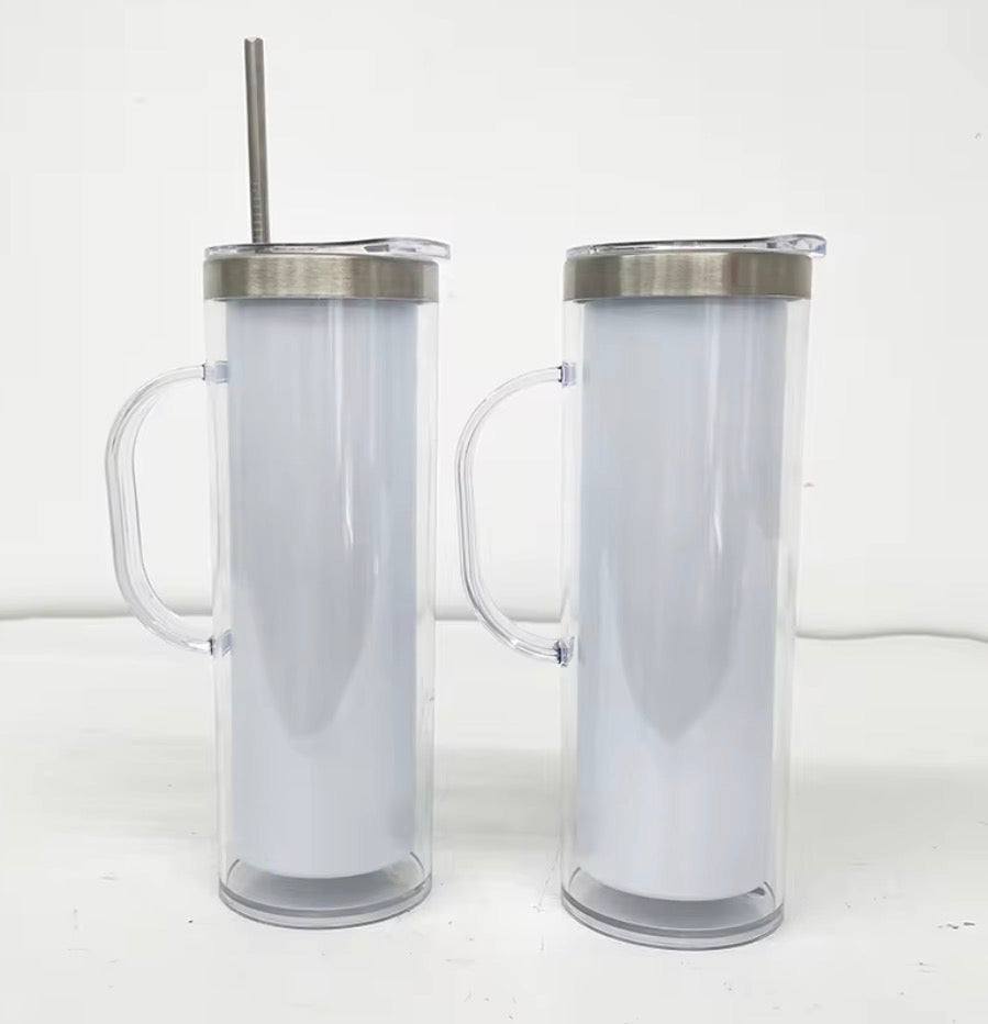 DEIN persönlicher Sublimations Glitzerbecher mit Henkel | personalisierter Becher mit Wunschmotiv und Glitzer