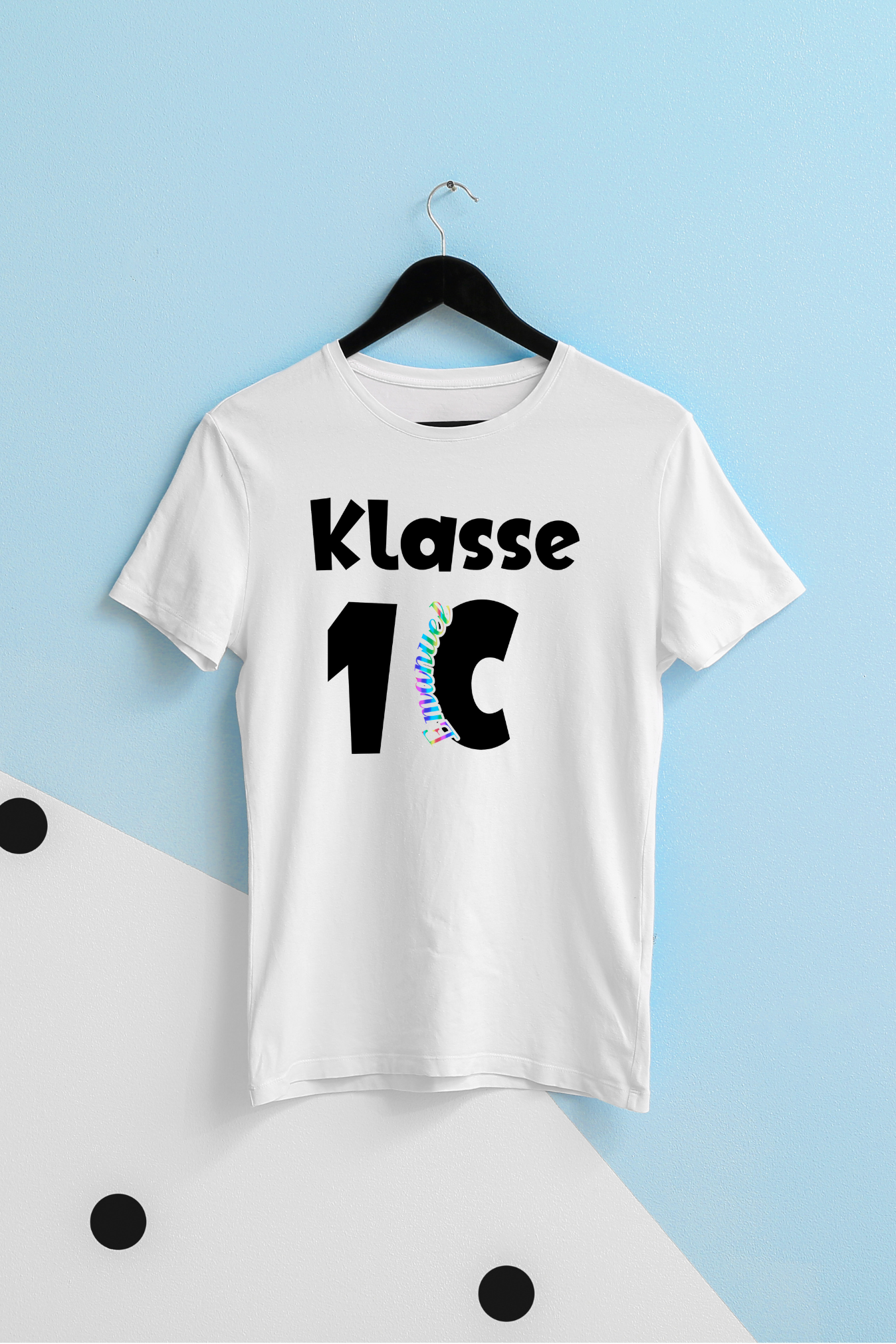 T-Shirt - Klasse 1 (A-D) personalisiert