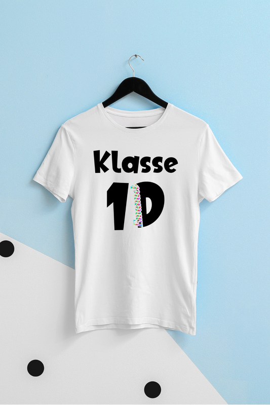 T-Shirt - Klasse 1 (A-D) personalisiert