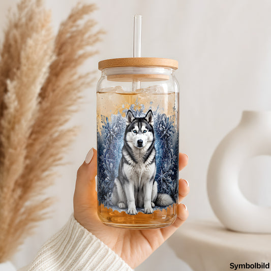Husky im Winterwald