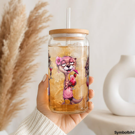 Otter mit Cocktails