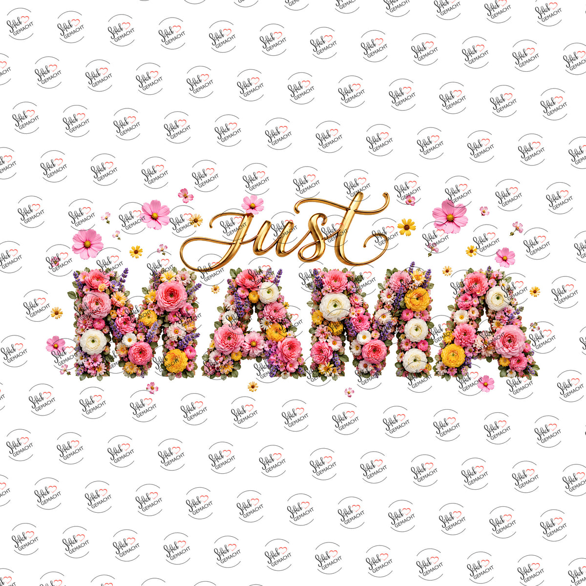 Just Mama als UV-DTF Sticker einzeln