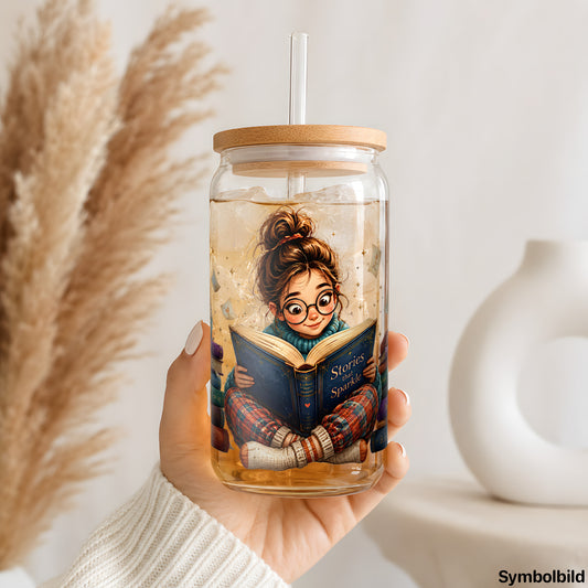 Leseratte auf Bücherstapel