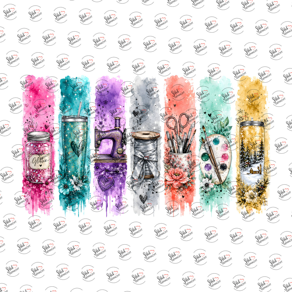 Bastelstreifen als UV-DTF Sticker einzeln