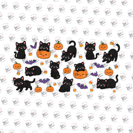 Katzen-Halloween-Muster