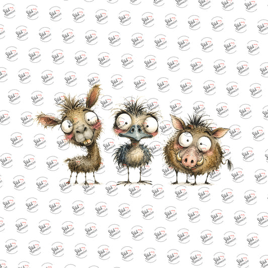 Schräge Tierbande