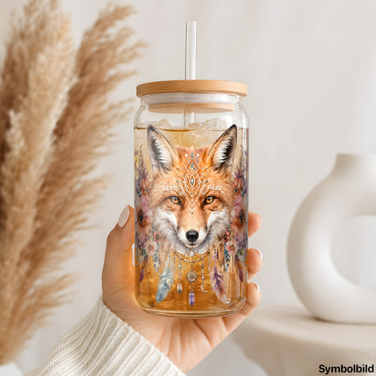 Fuchs im Blütenkranz