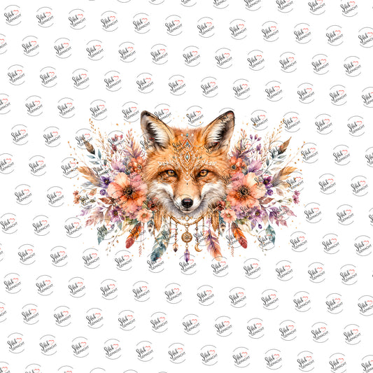 Fuchs im Blütenkranz