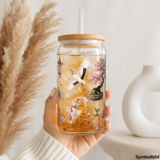 Koi und Kirschblüten