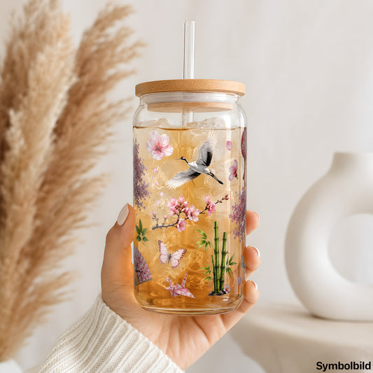 Kirschblüten und Kraniche