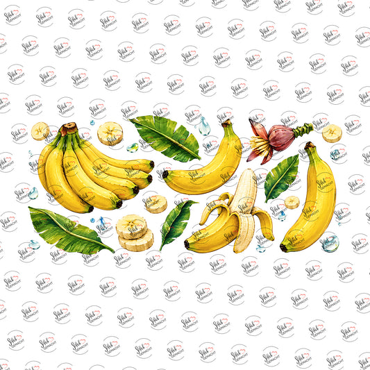 Bananen in Aquarell