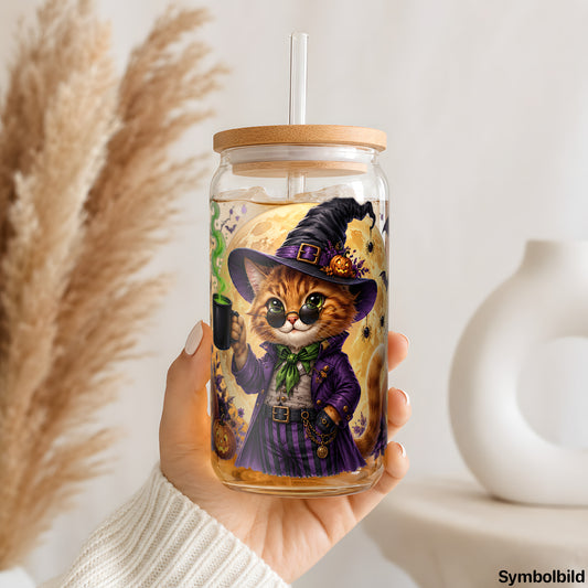 Hexenkatze mit Kaffee