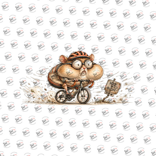 Hamster auf dem Fahrrad
