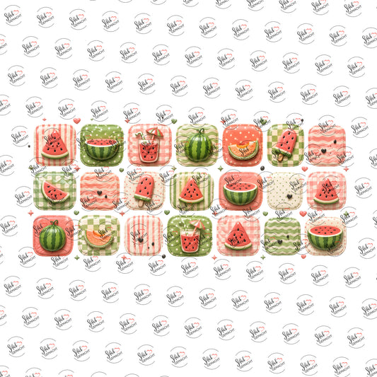 Wassermelonen-Kachelmuster