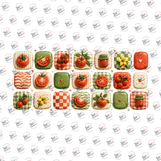Tomaten-Kachelmuster