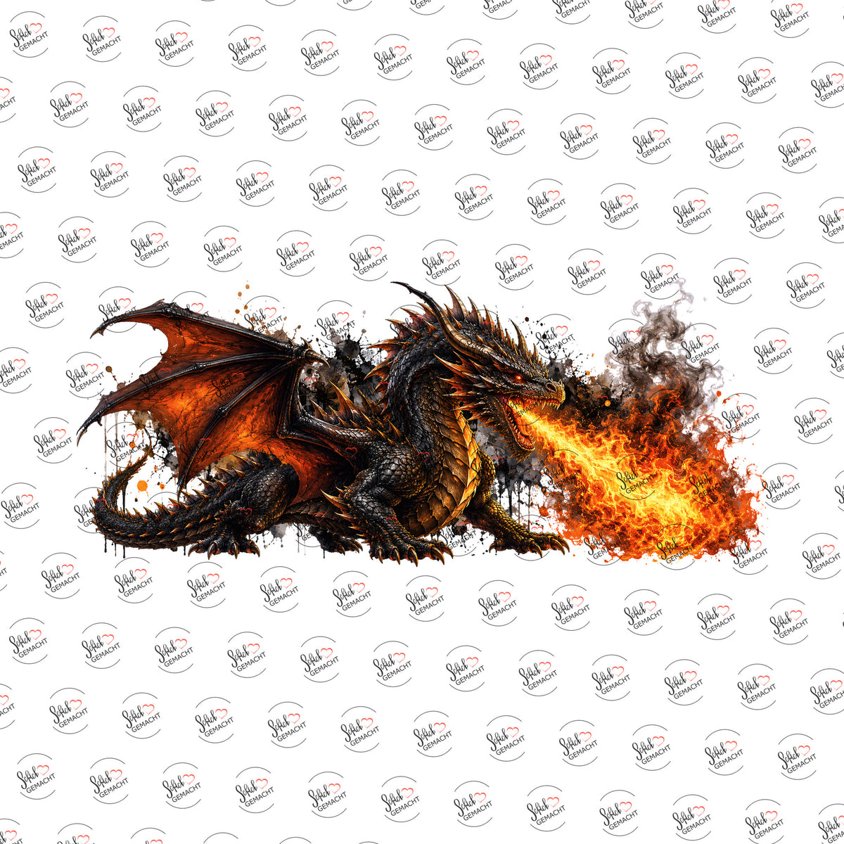Feuerspeiender Drache