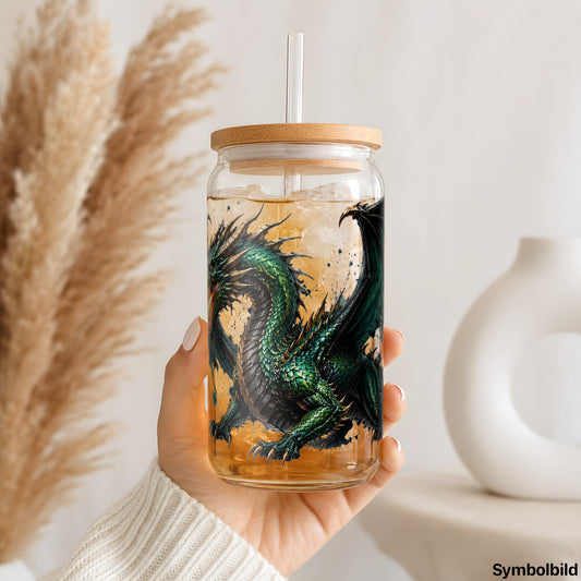 Feuerdrache in Jade