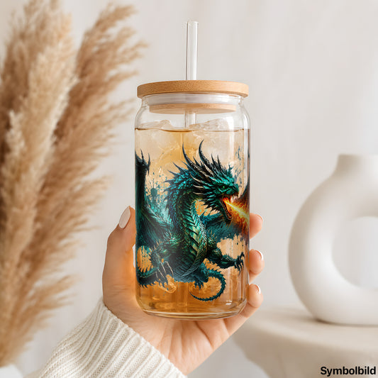 Feuerdrache in Smaragd