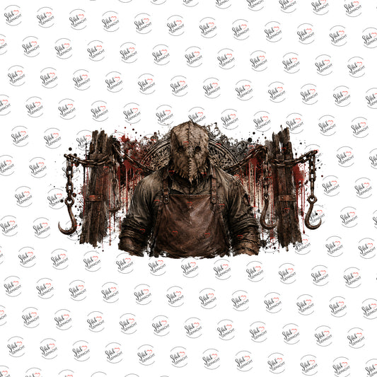 Der Mann mit der Sackmaske als UV-DTF Sticker einzeln