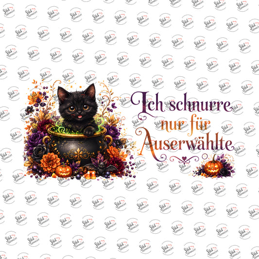 Ich schnurre nur für Auserwählte als UV-DTF Sticker einzeln