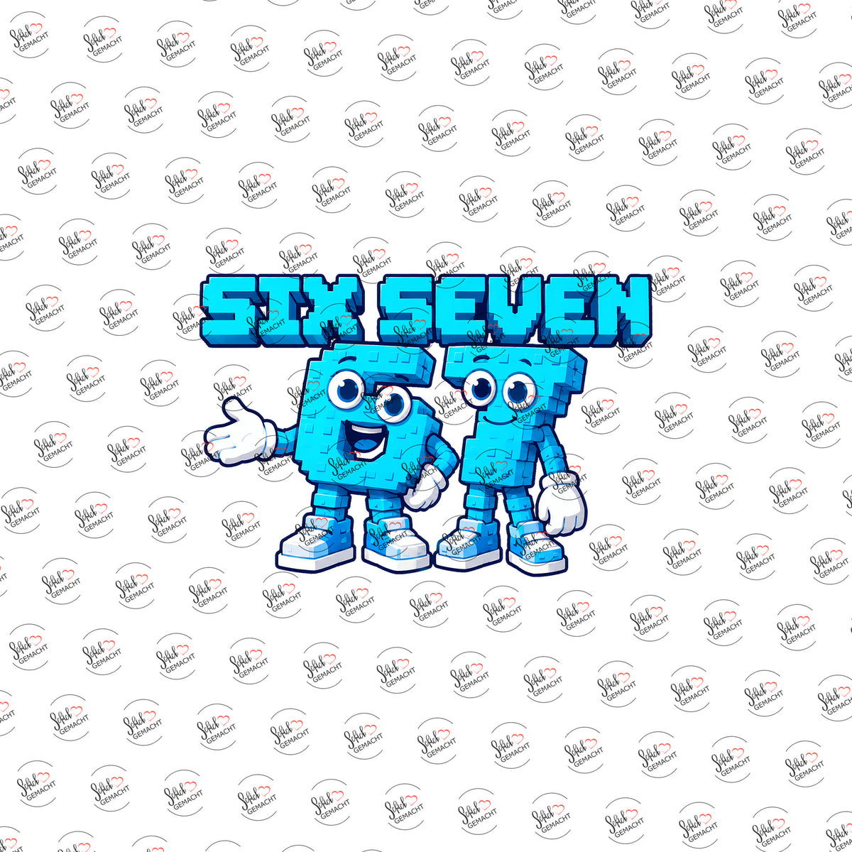 Six Seven als UV-DTF Sticker einzeln