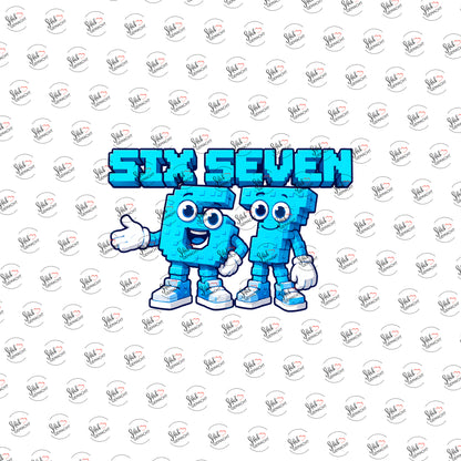 Six Seven als UV-DTF Sticker einzeln