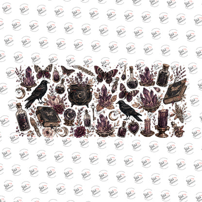 Rabenzauber-Collage als UV-DTF Sticker einzeln