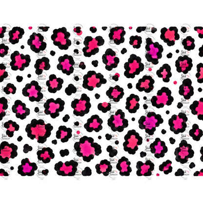 Leo in Schwarz-Pink als UV-DTF Sticker einzeln