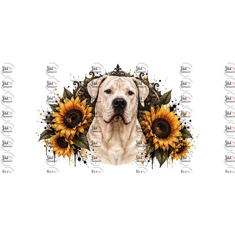 Dogo Argentino – Weiße Anmut, goldene Blüten