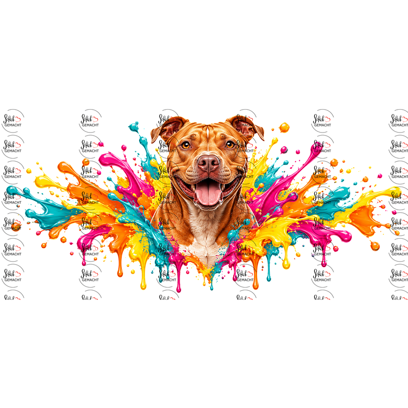 Bull Terrier im Farbwahn