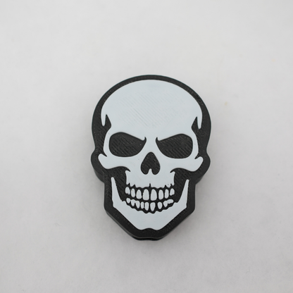 Totenkopf 3D Topper | Dekoration für Strohhalme | PLA | 8,4 mm Lochdurchmesser | DIY Dekoration | wiederverwendbar